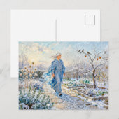 Griechischer Gott Boreas Wintergarten Postkarte (Vorne/Hinten)