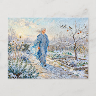 Griechischer Gott Boreas Wintergarten Postkarte