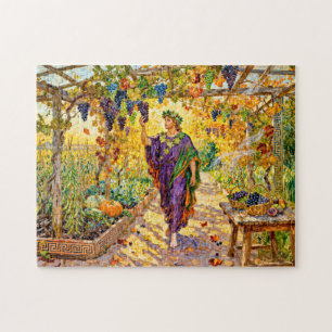 Griechischer Gott Dionysus Weinberg Spaziergang Puzzle
