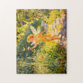 Griechischer Gott Eros im Garten Puzzle (Vertikal)