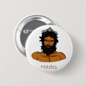 Griechischer Gott - Hades-Abzeichen Button (Vorne & Hinten)