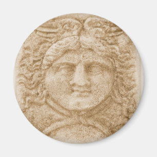 Griechischer Gott Hermes STELLEN altes Bild von Magnet