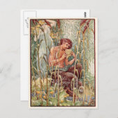 Griechischer Gott Pan Vintage-Bild Postkarte (Vorne/Hinten)