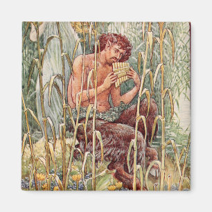 Griechischer Gott Pan vintage Magnet