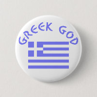 Griechischer Gott und Flagge