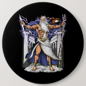 Griechischer Gott Zeus Button (Vorderseite)