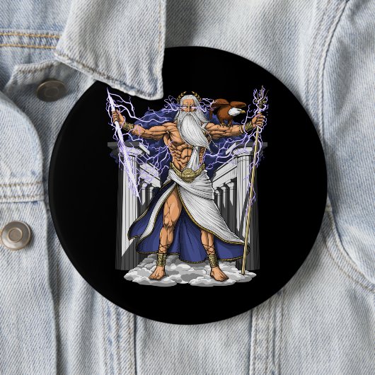 Griechischer Gott Zeus Button (Beispiel)