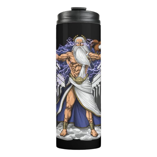 Griechischer Gott Zeus Thermosbecher (Vorderseite)