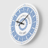 Griechischer Individuelle Name der Mittelmeerrunde Große Wanduhr (Winkel)