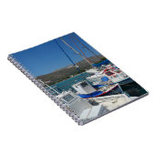 Griechischer Insel-Hafen Notizblock (Rechte Seite)