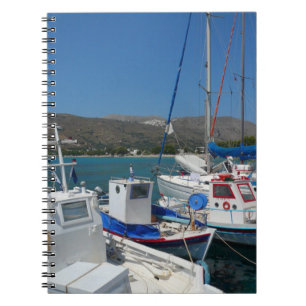 Griechischer Insel-Hafen Notizblock