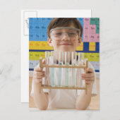 Griechischer Junge, der eine Halterung aus Reagenz Postkarte (Vorne/Hinten)