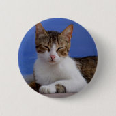 Griechischer Katzenknopf Button (Vorderseite)