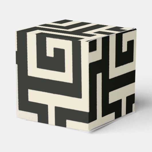 griechischer Key Black Geschenkschachtel (Rückseite)