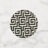 griechischer Key Black Konfetti (Klein Vorderseite)