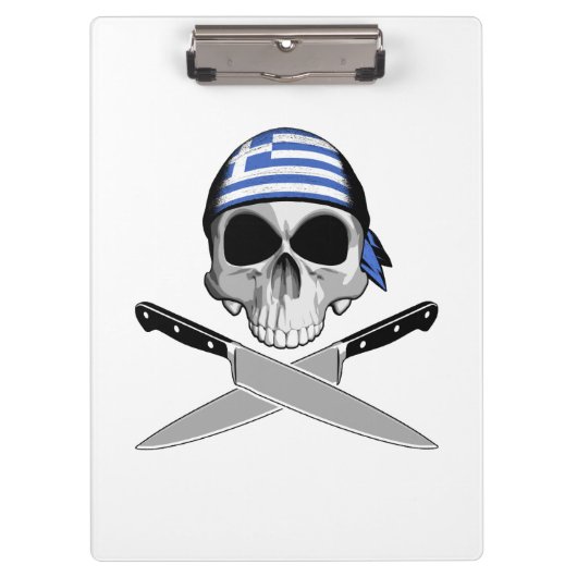 griechischer Koch Klemmbrett (Vorderseite)