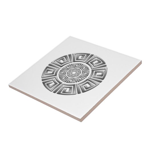 Griechischer Kreis Zeichnend Fliese (Seite)