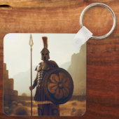 Griechischer Krieger 3 Schlüsselanhänger (Rückseite)