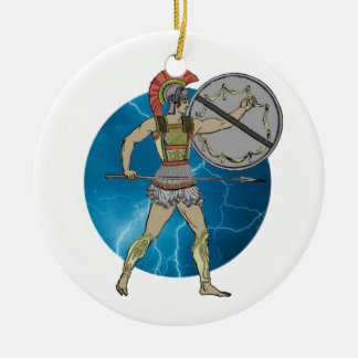Griechischer Krieger Keramik Ornament