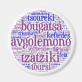 Griechischer Kühlschrankmagnet für Lebensmittel (R (Vorne)