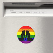 Griechischer Lesbischer Pride Magnet (In Situ (Geschirrspüler))