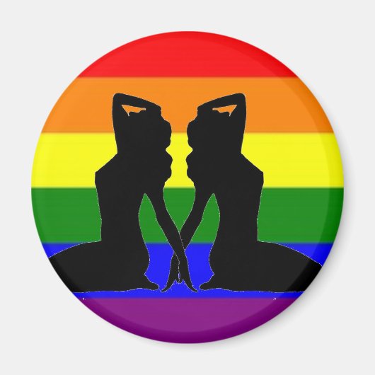Griechischer Lesbischer Pride Magnet (Vorne)