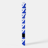 Griechischer Masander-Schlüssel, Wave Key, Blau, I iPhone Hülle (Rechte Seite)