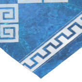 Griechischer Meander - Griechischer Blaustein und  Kurzer Tischläufer (Ecke)