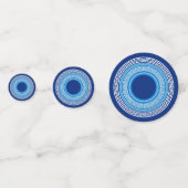 Griechischer Meander - griechischer Schlüssel - Bl Konfetti (Rückseiten)