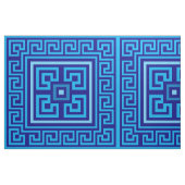 Griechischer Meander - griechischer Schlüssel - Bl Stoff (Fat Quarter (45,7 x 55,9 cm))