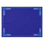 Griechischer Meander - griechischer Schlüssel - Bl Tischdecke (Vorderseite (Horizontal))