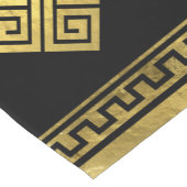 Griechischer Meander - griechischer Schlüsselschwa Kurzer Tischläufer (Ecke)