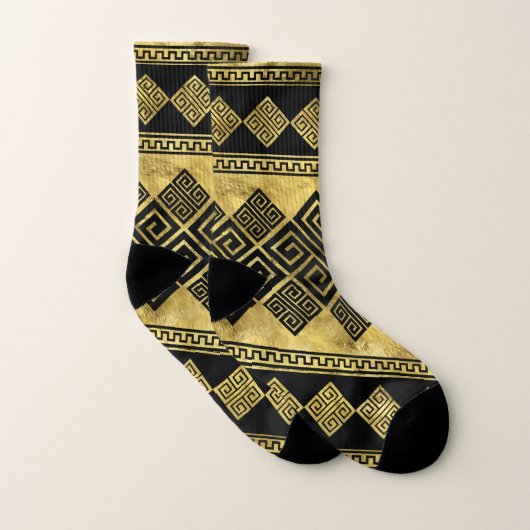 Griechischer Meander - griechischer Schlüsselschwa Socken (Paar)