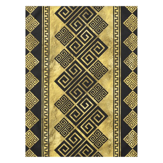 Griechischer Meander - griechischer Schlüsselschwa Tischdecke (Vorderseite)