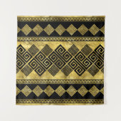 Griechischer Meander - griechischer Schlüsselschwa Wandteppich (Vorderseite)