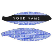 Griechischer Meander Key Blue, Ihr Name, personali Basketball (Panele)