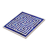 Griechischer Meander Key Broken Mosaic Tile Fliese (Seite)