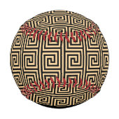 Griechischer Meander Key Brown, Ihr Name, personal Baseball (Rückseite)