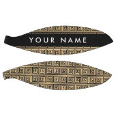 Griechischer Meander Key Brown, Ihr Name, personal Basketball (Panele)