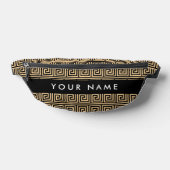 Griechischer Meander Key Brown, Ihr Name, personal Bauchtasche (Ablage )
