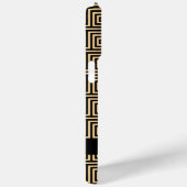 Griechischer Meander Key Brown, Ihr Name, personal Case-Mate iPhone Hülle (Rückseite / Rechts)