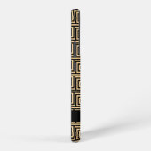 Griechischer Meander Key Brown, Ihr Name, personal Samsung Galaxy Hülle (Rechte Seite)