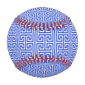 Griechischer Meander Key H Blue, Ihr Name, persona Baseball (Vorderseite)