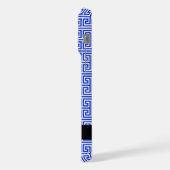 Griechischer Meander Key H Blue, Ihr Name, persona iPhone Hülle (Linke Seite)