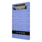 Griechischer Meander Key H Blue, Ihr Name, persona Mini Klemmbrett (Gewinkelt2)