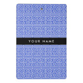 Griechischer Meander Key H Blue, Ihr Name, persona Mini Klemmbrett (Rückseite)