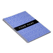 Griechischer Meander Key H Blue, Ihr Name, persona Notizblock (Rechte Seite)