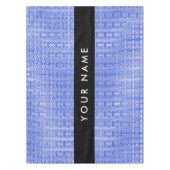 Griechischer Meander Key H Blue, Ihr Name, persona Tischdecke (Vorderseite)