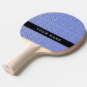 Griechischer Meander Key H Blue, Ihr Name, persona Tischtennis Schläger (Vorderseite)