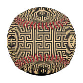 Griechischer Meander Key H Brown, Ihr Name, person Baseball (Rückseite)